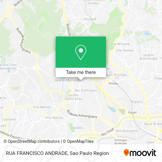 RUA FRANCISCO ANDRADE map