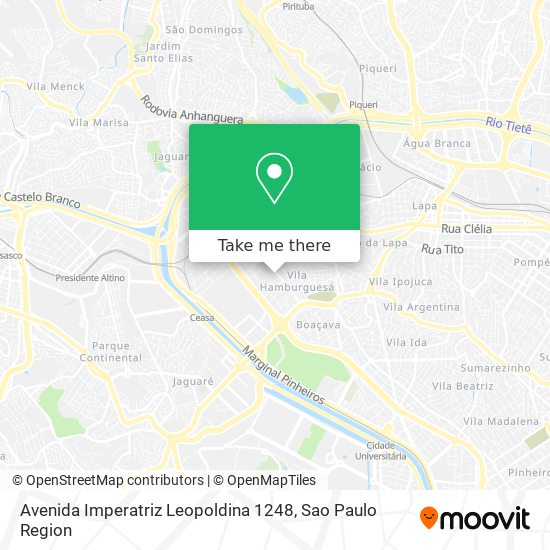 Avenida Imperatriz Leopoldina 1248 map