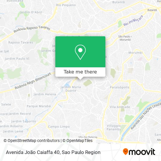 Mapa Avenida João Caiaffa 40