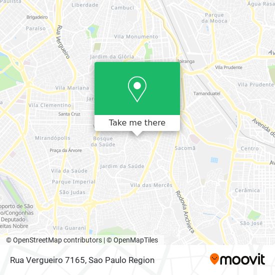 Mapa Rua Vergueiro 7165