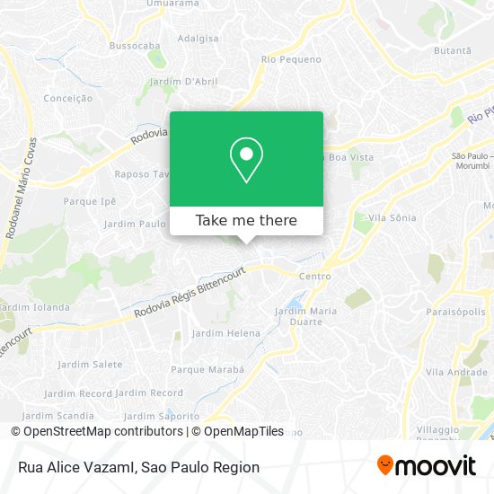 Mapa Rua  Alice VazamI