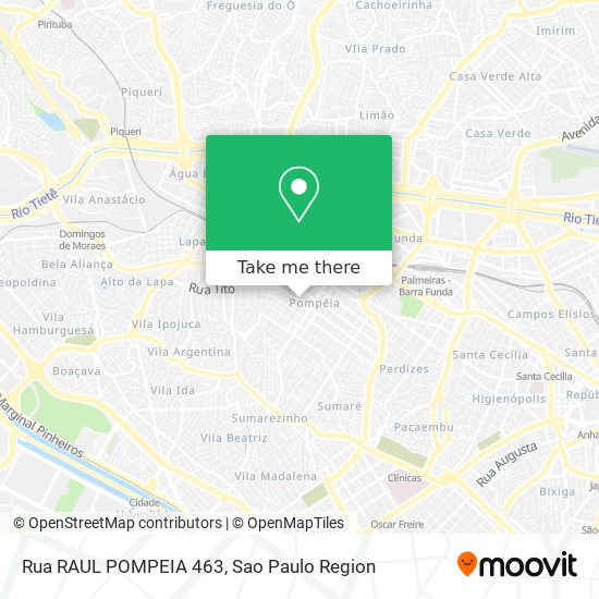 Rua RAUL POMPEIA 463 map