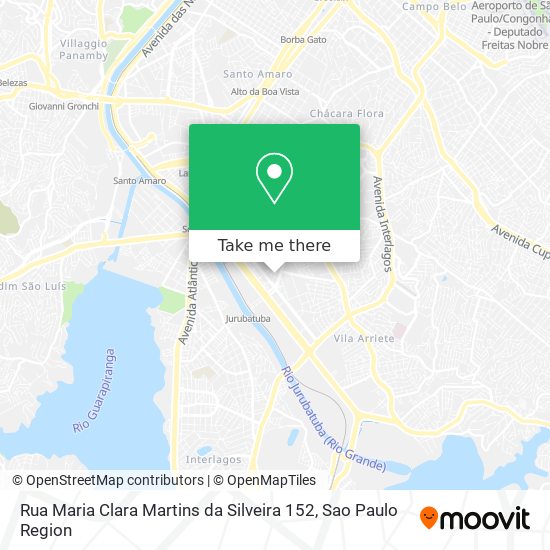 Mapa Rua Maria Clara Martins da Silveira 152