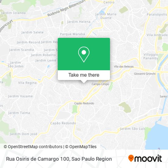 Rua Osiris de Camargo 100 map