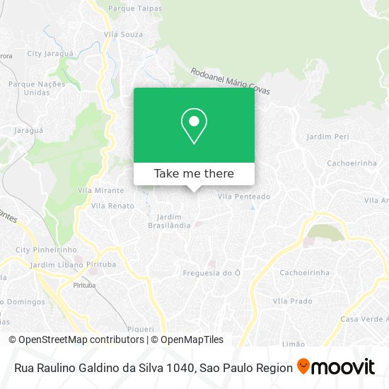 Mapa Rua Raulino Galdino da Silva 1040