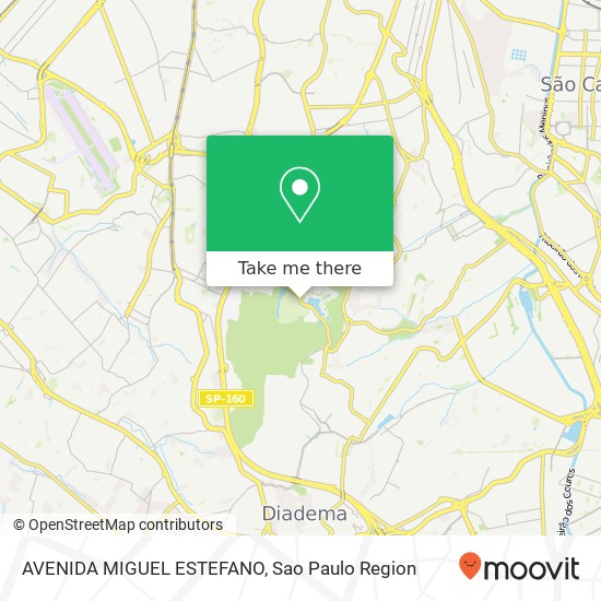 AVENIDA MIGUEL ESTEFANO map