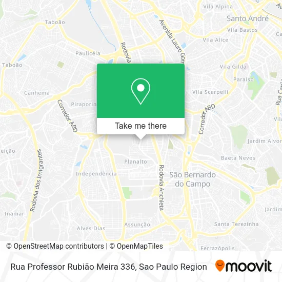 Rua Professor Rubião Meira 336 map