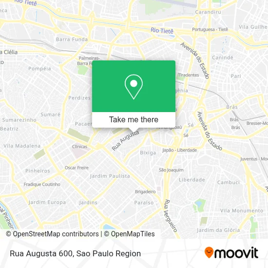 Rua Augusta 600 map