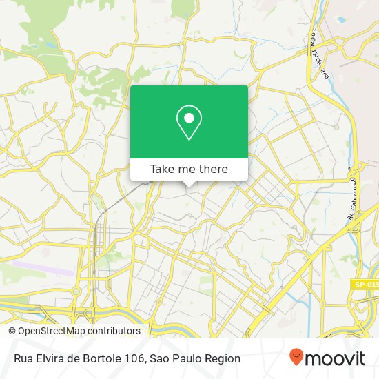Mapa Rua Elvira de Bortole 106