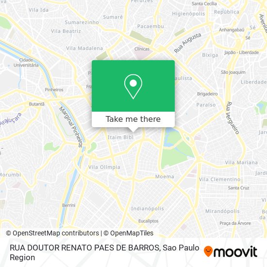 Mapa RUA DOUTOR RENATO PAES DE BARROS