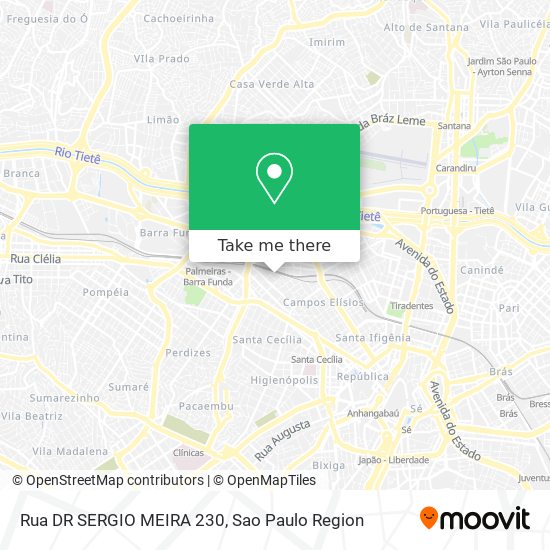 Mapa Rua DR  SERGIO MEIRA 230