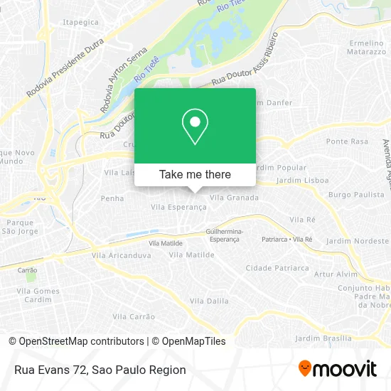 Rua Evans 72 map