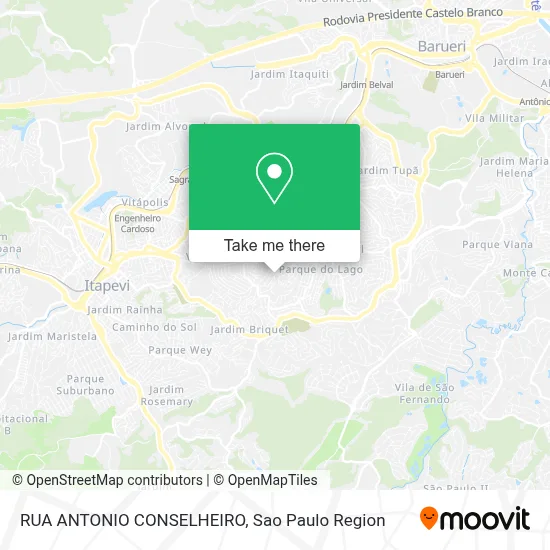 RUA ANTONIO CONSELHEIRO map