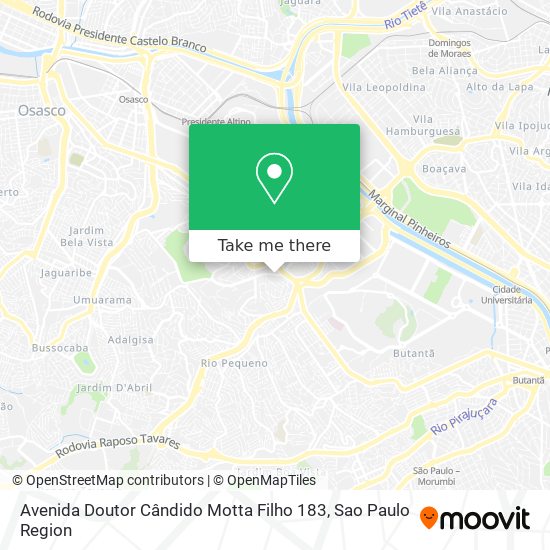 Avenida Doutor Cândido Motta Filho 183 map