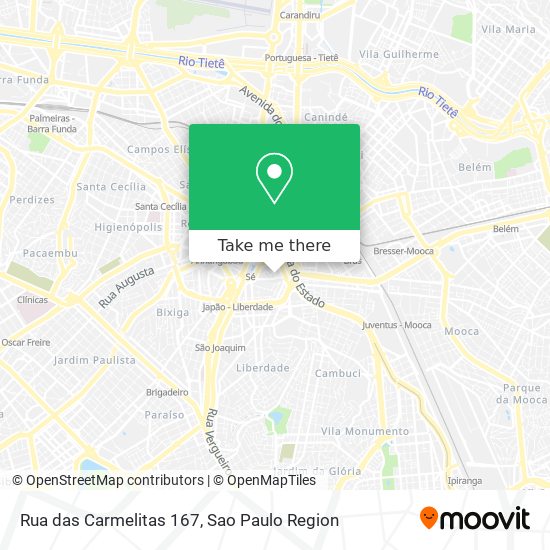 Rua das Carmelitas 167 map