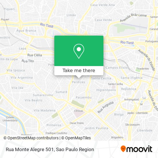 Rua Monte Alegre 501 map