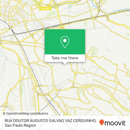 RUA DOUTOR AUGUSTO GALVAO VAZ CERQUINHO map
