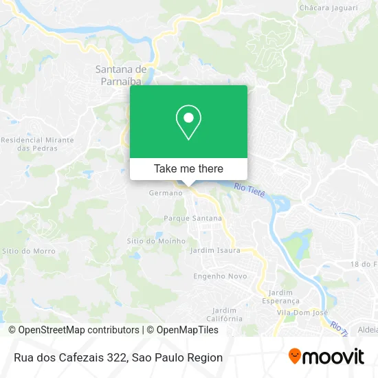 Rua dos Cafezais 322 map