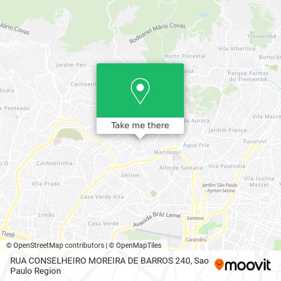 RUA CONSELHEIRO MOREIRA DE BARROS 240 map