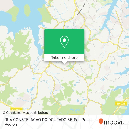 RUA CONSTELACAO DO DOURADO 85 map