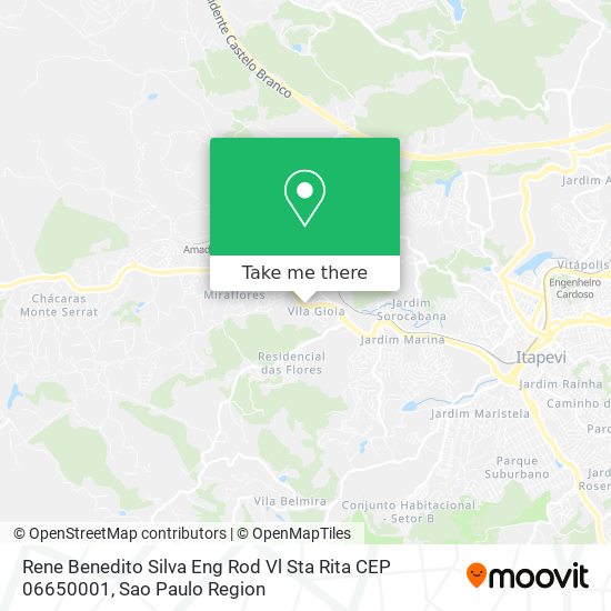 Rene Benedito Silva  Eng  Rod    Vl Sta Rita   CEP  06650001 map