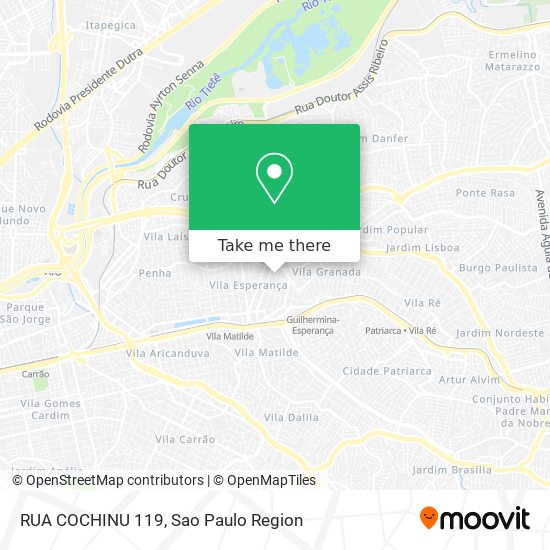 Mapa RUA COCHINU 119