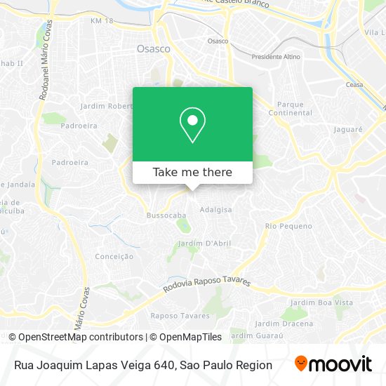 Rua Joaquim Lapas Veiga 640 map