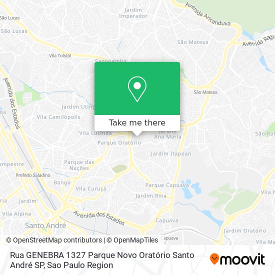 Rua GENEBRA  1327   Parque Novo Oratório   Santo André   SP map