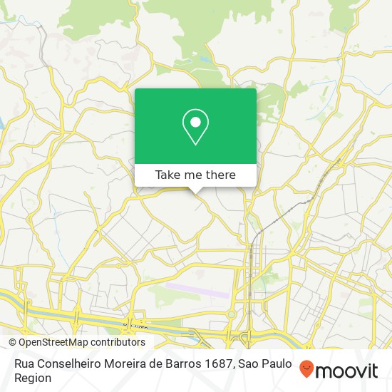 Rua Conselheiro Moreira de Barros 1687 map