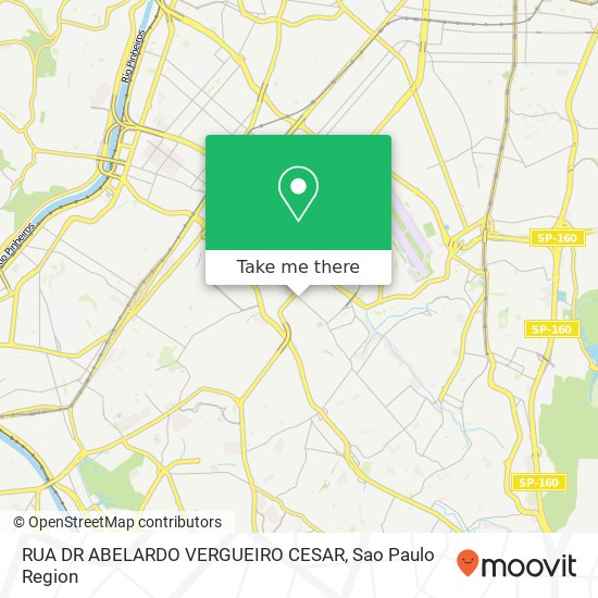 RUA DR ABELARDO VERGUEIRO CESAR map