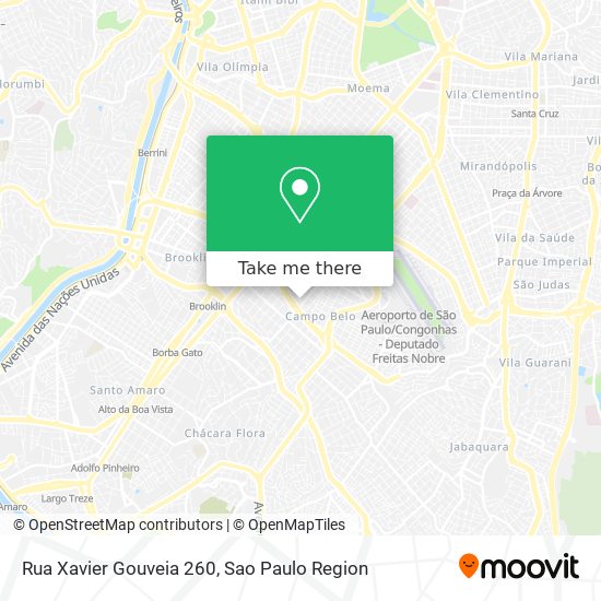 Mapa Rua Xavier Gouveia 260