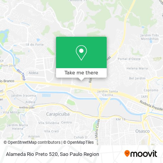 Mapa Alameda Rio Preto 520
