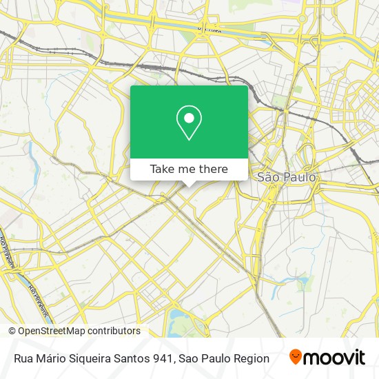 Mapa Rua Mário Siqueira Santos 941