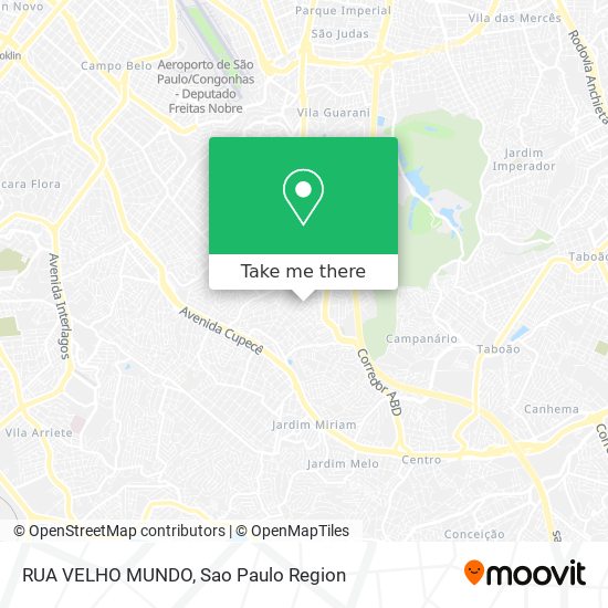 RUA VELHO MUNDO map