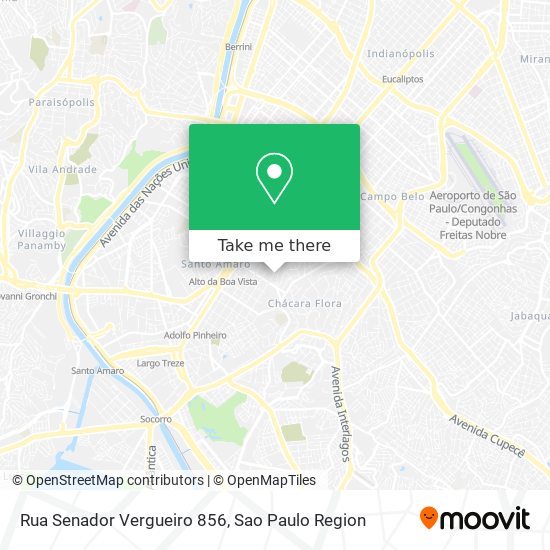 Mapa Rua Senador Vergueiro 856