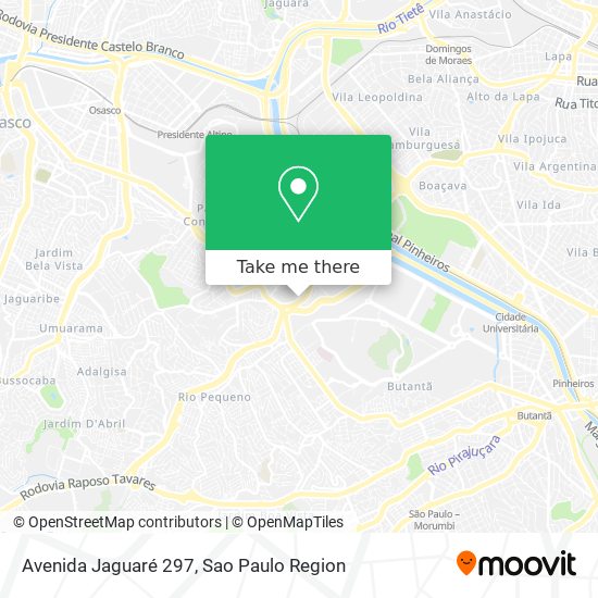 Mapa Avenida Jaguaré 297