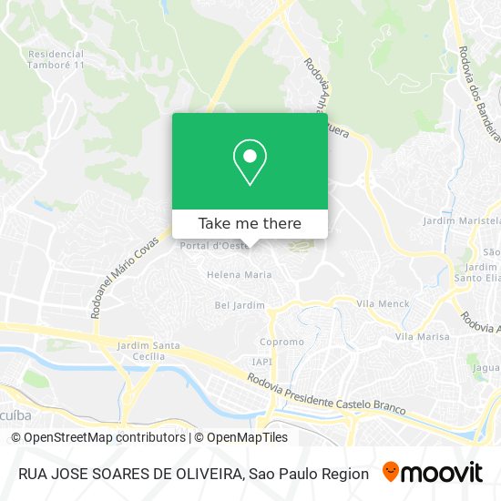 Mapa RUA JOSE SOARES DE OLIVEIRA