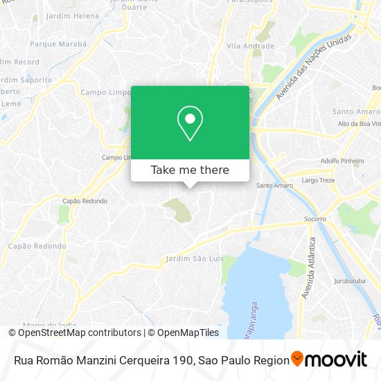 Rua Romão Manzini Cerqueira 190 map