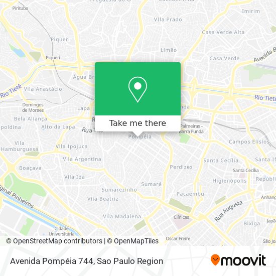 Avenida Pompéia 744 map