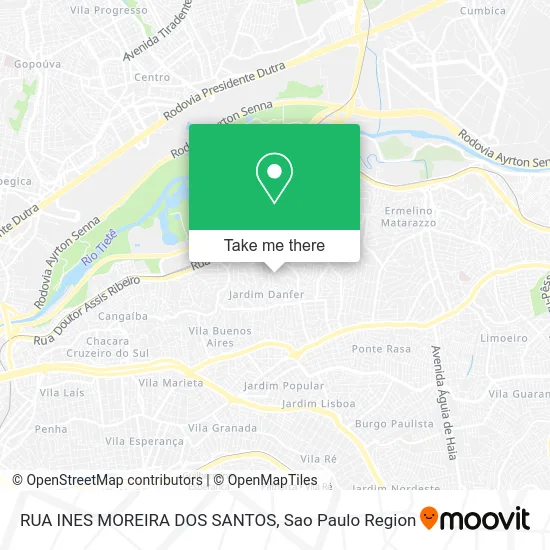 RUA INES MOREIRA DOS SANTOS map
