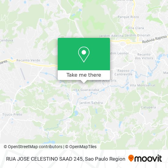 RUA JOSE CELESTINO SAAD 245 map