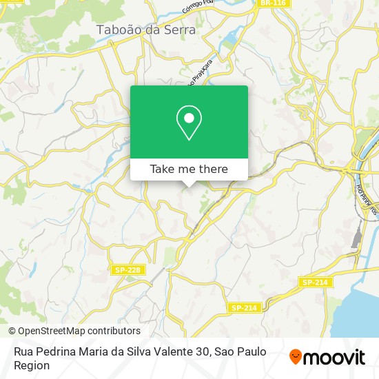 Mapa Rua Pedrina Maria da Silva Valente  30