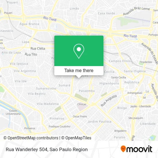 Rua Wanderley 504 map