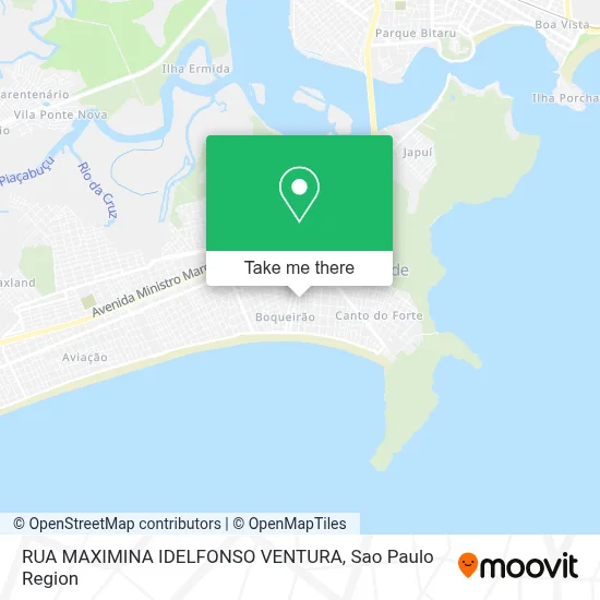 RUA MAXIMINA IDELFONSO VENTURA map