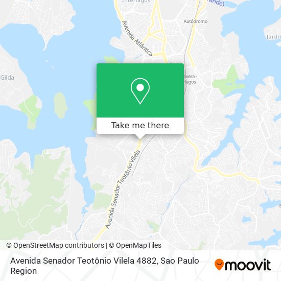 Mapa Avenida Senador Teotônio Vilela 4882