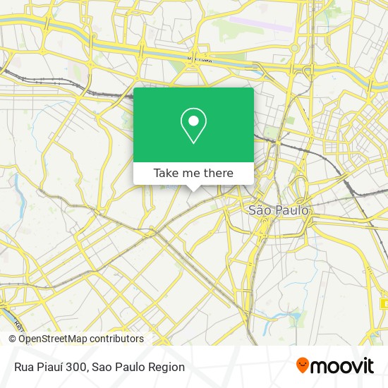 Rua Piauí  300 map
