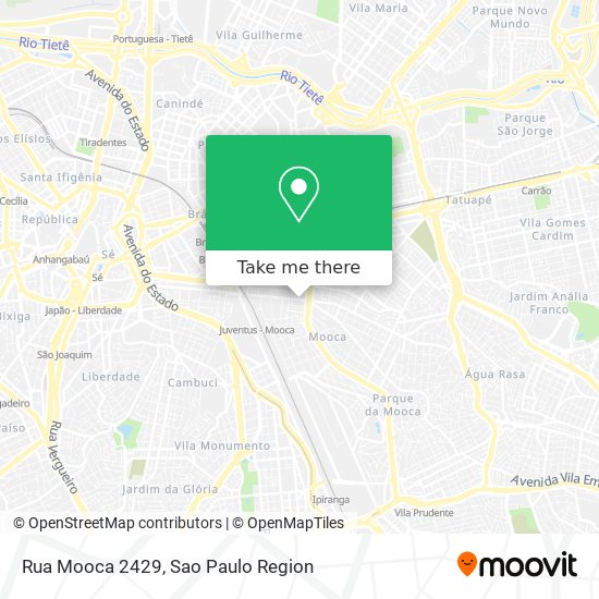 Mapa Rua Mooca 2429
