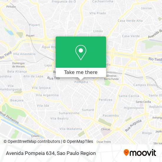 Avenida Pompeia 634 map