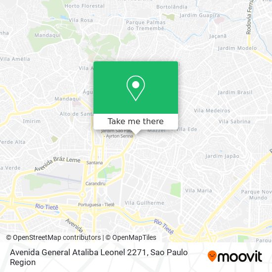 Mapa Avenida General Ataliba Leonel 2271