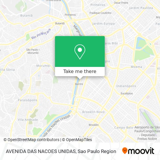 Mapa AVENIDA DAS NACOES UNIDAS